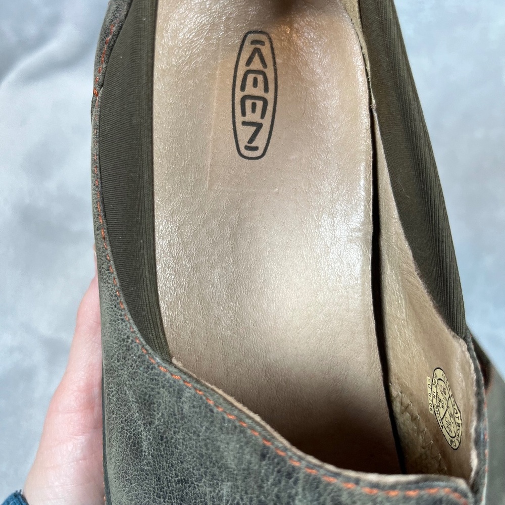 Women's Keen Leather Loafers Slip On Elastic Side US sz 8 - Picture 7 of 14